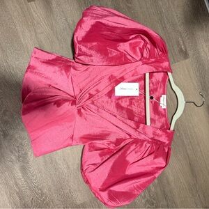 Lovers + Friends Fuchsia Satin Top